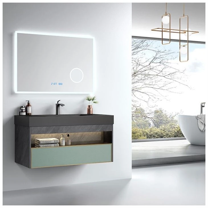 Light Green Flat Door Vanity Sets
