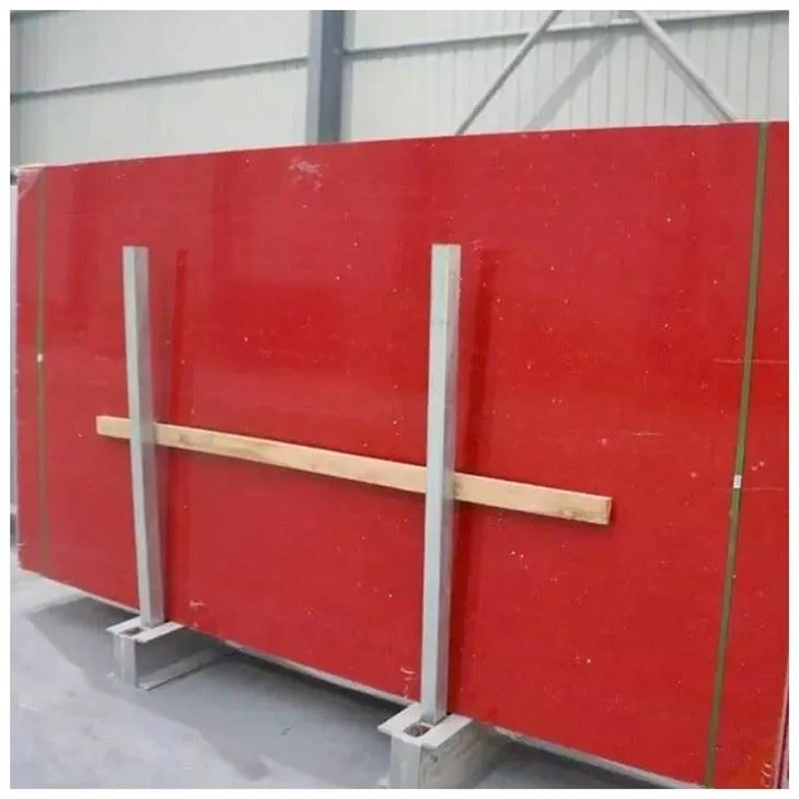 Red Artificial Quartz Slabs