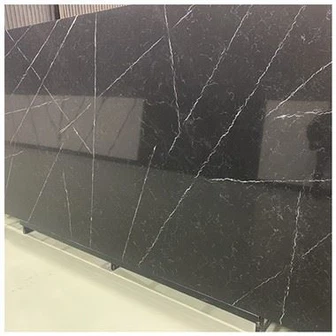 Czarna płyta kwarcowa Marquina