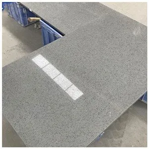 Szare blaty kwarcowe z połyskiem