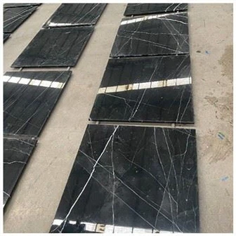 Nero Marquina Czarna Marmurowa Płytka