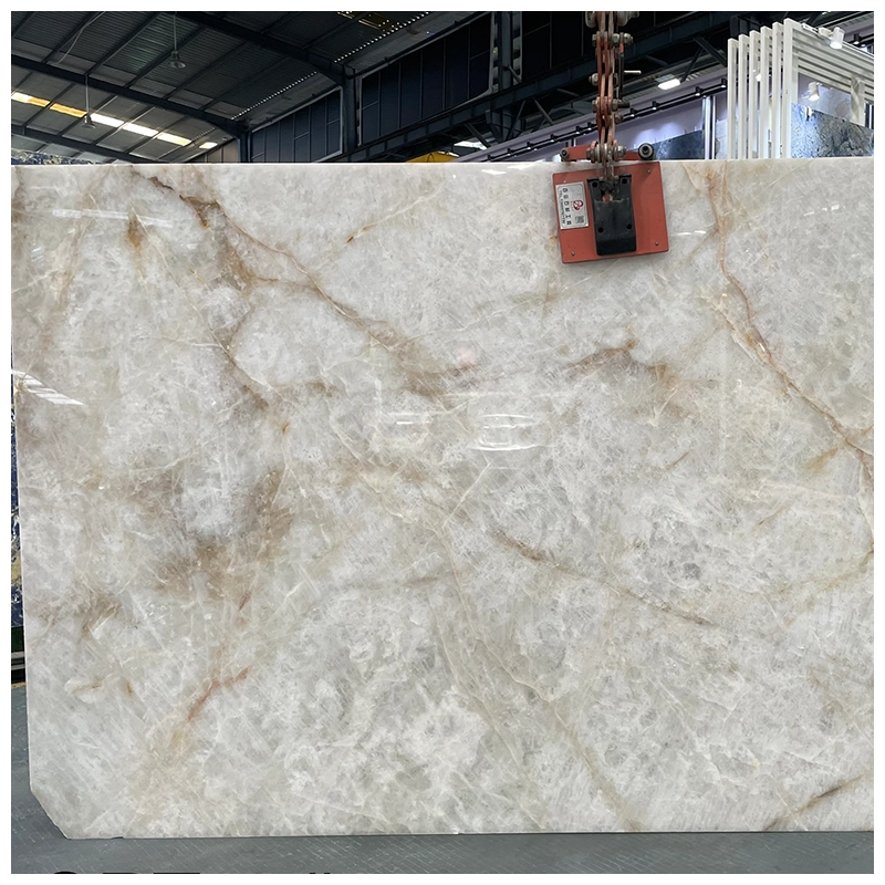 Cristallo White Quartzite Slabs