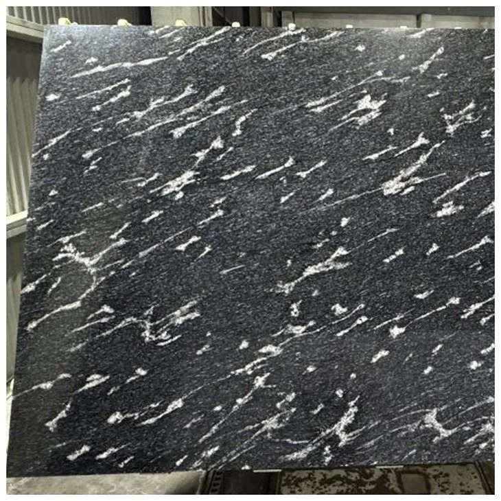 Fish Black Granite Slabs For Tiles and Countertops3