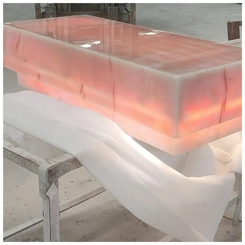 Pink Onyx Plinth Side Table Pink Onyx Plinth Side Table