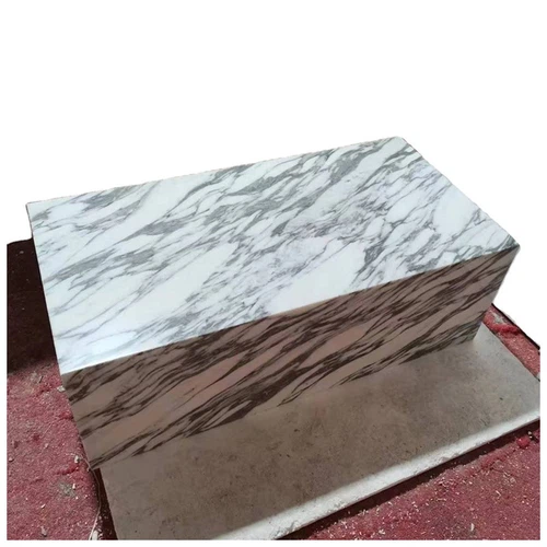 Arabescato White Marble Plinth Tables Arabescato White Marble Plinth Tables